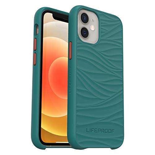 LifeProof WAKE - Back cover for mobile phone - ocean-based recycled plastic - down under, mellow wave pattern - for Apple iPhone 12 mini