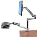 Ergotron LX Sit-Stand Desk Mount LCD Arm - Mounting kit (pole, VESA adapter, sit-stand arm, desk clamp base, grommet-mount base) for LCD display - aluminium - polished aluminium - screen size: up to 42"