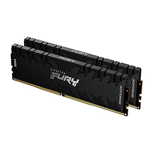 Kingston FURY Renegade - DDR4 - kit - 32 GB: 2 x 16 GB - DIMM 288-pin - 3600 MHz / PC4-28800 - CL16 - 1.35 V - unbuffered - non-ECC - black