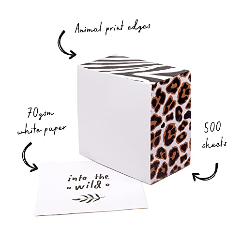 Pukka Wild Memo Block 500 sheets 80 x 80 x 43mm 9535-WLD