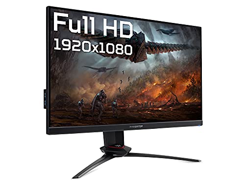 Acer Predator XB253QGX 24.5 Inch 1920 x 1080 Pixels Full HD Resolution 1ms Response Time DisplayHDR 400 HDMI DisplayPort LED Gaming Monitor