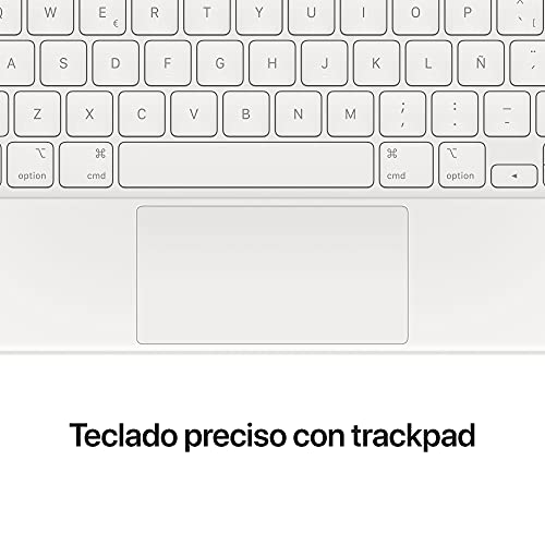 Apple Magic Keyboard - Keyboard and folio case - with trackpad - backlit - Apple Smart connector - Spanish - white - for 12.9-inch iPad Pro (3rd generation, 4th generation, 5th generation)