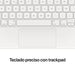 Apple Magic Keyboard - Keyboard and folio case - with trackpad - backlit - Apple Smart connector - Spanish - white - for 12.9-inch iPad Pro (3rd generation, 4th generation, 5th generation)