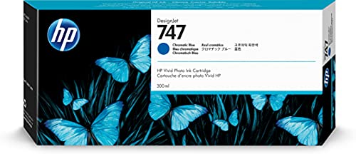 HP 747 - 300 ml - chromatic blue - original - DesignJet - ink cartridge - for DesignJet Z9+ PostScript, Z9+dr, Z9+dr PostScript