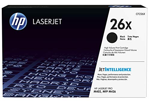 HP 26X - High Yield - black - original - LaserJet - toner cartridge (CF226X) - for LaserJet Pro M402, MFP M426