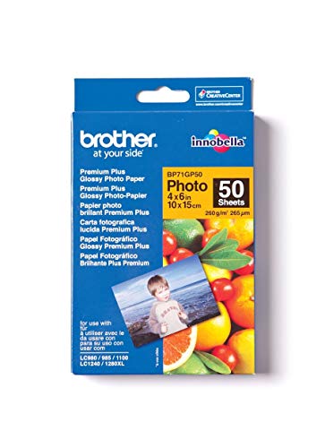 Brother BP - Glossy - 100 x 150 mm 50 sheet(s) photo paper - for Brother DCP-J772, J774, J785, MFC-J6530, J880, J890, J895, Business Smart Pro MFC-J6930