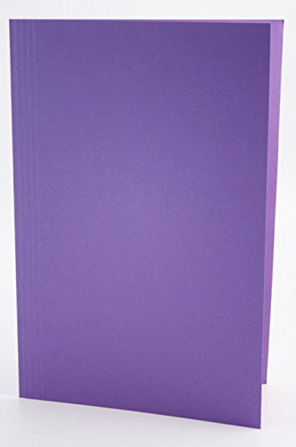 Best Value Exacompta Guildhall Square Cut Folder, 250 gsm, 349 x 242 mm- Mauve, Pack 100