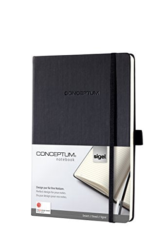 Best Value Sigel CONCEPTUM A5 Lined Hardcover Notebook - Black