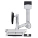 Ergotron SV Combo System with Worksurface & Pan, Small CPU Holder - Mounting kit (CPU holder, wrist rest, wall mount bracket, track mount bracket kit, slide-out mouse tray, monitor mount, barcode scanner and mouse holder, combo arm, work surface with keyboard tray) - for LCD display / PC equipment (Lift and Pivot) - aluminium, high-grade plastic - white - screen size: up to 24" - wall-mountable