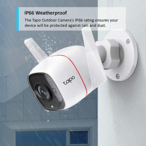 Tapo C310 - Network surveillance camera - outdoor - dustproof / weatherproof - colour (Day&Night) - 3 MP - 2304 x 1296 - 2304p - fixed focal - audio - wireless - Wi-Fi - GbE - H.264 - DC 9 V