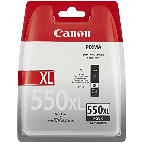 Canon PGI-550 PGBKXL - 6431B001 - 1 x Black - High Yield - Ink tank - For PIXMA iP8750,iX6850,MG5550,MG5650,MG5655,MG6450,MG6650,MG7150,MG7550,MX725,MX925