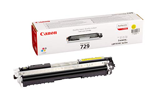 Canon 729 Y - 4367B002 - 1 x Yellow - Toner Cartridge - For iSENSYS LBP7010C,LBP7018C