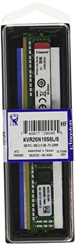 Kingston ValueRAM - DDR4 - module - 8 GB - DIMM 288-pin very low profile - 2666 MHz / PC4-21300 - CL19 - 1.2 V - unbuffered - non-ECC