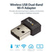 StarTech USB WiFi Adapter AC600 Wireless Adaptor