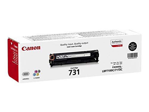 Canon 731 BK - 6272B002 - 1 x Black - Toner Cartridge - For iSENSYS LBP7100Cn,LBP7110Cw,MF8230Cn,MF8280Cw