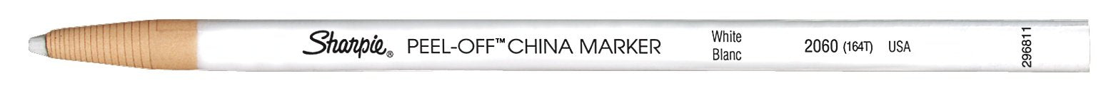 Best Value Sharpie 305061 Peel-Off China Marker - White, Pack of 12