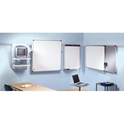 Best Value Nobo ProRail Flipchart Holder with Whiteboard Storage Hooks