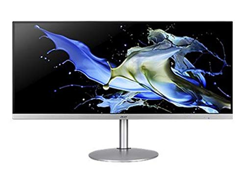 Acer CB342CK - LED monitor - 34" - 3440 x 1440 UWQHD @ 75 Hz - IPS - 400 cd/m - 700:1 - 1 ms - 2xHDMI, DisplayPort, USB-C - speakers - black, silver