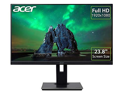 Acer B247Ybmiprzx EcoDisplay 23.8 Inch 1920 x 1080 Full HD 1080p 4ms 75Hz IPS HDMI USB VGA DisplayPort USB LED Monitor