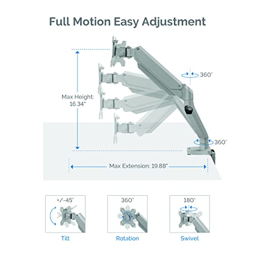 Fellowes Platinum Series Dual Monitor Arm Silver Dd