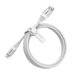 OtterBox Premium - USB cable - USB-C (M) to USB (M) - USB 2.0 - 3 A - 2 m - cloud white