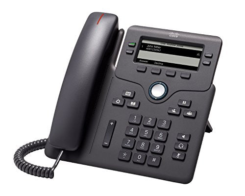 Cisco IP Phone 6851 - VoIP phone - SIP, SRTP - 4 lines - charcoal