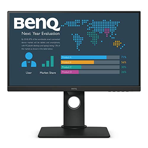 BenQ BL2381T - LED monitor - 22.5" - 1920 x 1200 WUXGA - IPS - 250 cd/m - 1000:1 - 5 ms - HDMI, DVI-D, VGA, DisplayPort - speakers - black