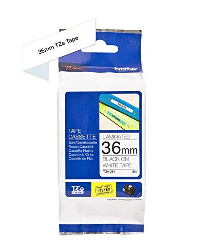 Brother TZe-261 - Standard adhesive - black on white - Roll (3.6 cm x 8 m) 1 roll(s) laminated tape - for P-Touch PT-3600, 530, 550, 9200, 9400, 9500, 9600, 9700, 9800, D800, E800, P900, P950