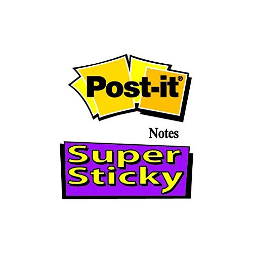 Best Value Post-it Super Sticky Notes, 76mm x 76mm, Ultra Yellow, 6 pads, 90 sheets per pad