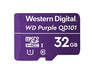 WD Purple SC QD101 WDD032G1P0C - Flash memory card - 32 GB - UHS-I U1 / Class10 - microSDHC - purple