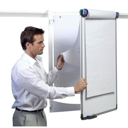 Best Value Nobo ProRail Flipchart Holder with Whiteboard Storage Hooks