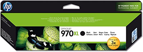 HP 970XL - CN625AE - 1 x Black - Ink cartridge - High Yield - For Officejet Pro X451dn, X451dw, X476dn MFP, X476dw MFP, X551dw, X576dw MFP