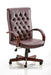 Chesterfield Executive Chair Burgundy Leather