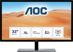 Q3279Vwfd8/32" 2560x1440 75Hz, LED monitor - 31.5" - 2560 x 1440 HD - 250 cd/m2 - 1200:1 - 5ms - HDMI (MHL), VGA, DVI-D, DisplayPort - Black