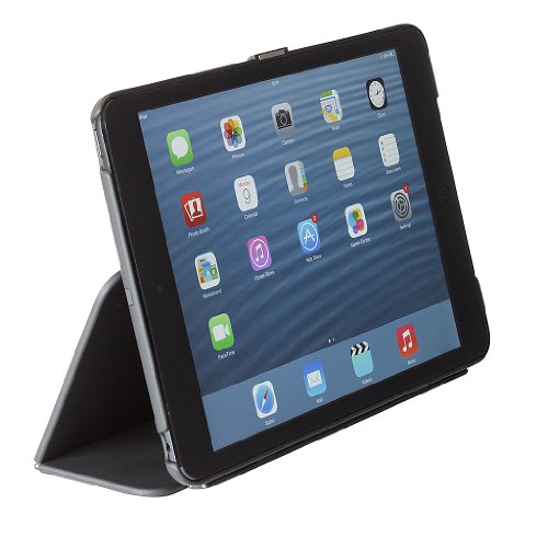 techair - Hard case flip cover for tablet - PET rubberised - black - for Apple iPad mini 4, 5