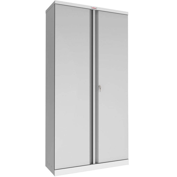 Phoenix SCL Series 2 Door 4 Shelf Steel Storage Cupboard in Grey with Key Lock SCL1891GGK