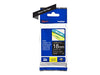 Best Value Brother TZe-345 Labelling Tape Cassette, 18 mm (W) x 8 m (L), Laminated, Brother Genuine Supplies - White on Black