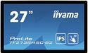 iiyama ProLite TF2738MSC-B2 - LED monitor - 27" - open frame - touchscreen - 1920 x 1080 Full HD (1080p) @ 60 Hz - A-MVA+ - 300 cd/m - 3000:1 - 5 ms - HDMI, DVI, DisplayPort - speakers - black