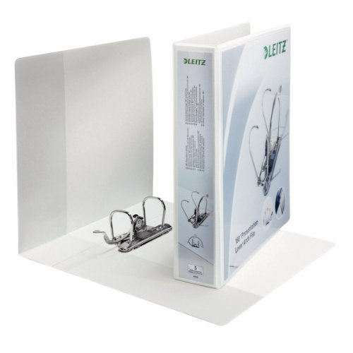 Best Value Leitz Presentation Mini Lever Arch File 180degree Opening 52mm Spine A4 White Ref 42260001 (Pack of 10)