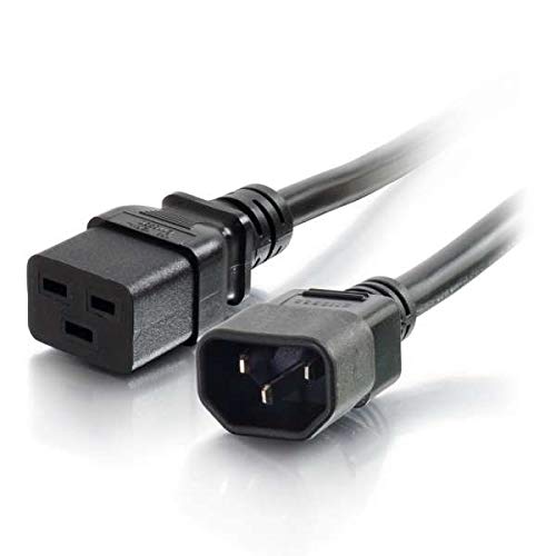 C2G 14 AWG 250 Volt Power Cord - Power cable - IEC 60320 C19 to IEC 60320 C14 - AC 250 V - 15 A - 3.05 m - molded - black