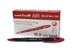 Best Value Uni-Ball UB-188-Micro Fountain Pen Tip 0.5mm Air Rollerball Pens, Red Gel, 12 Pack