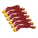 APC - Power cable - IEC 60320 C13 locking to IEC 60320 C14 locking - 60 cm - red (pack of 6) - for P/N: SCL500RMI1UC, SCL500RMI1UNC, SMT3000I-AR, SMT3000R2I-AR, SMTL750RMI2UC, SRT1500RMXLI