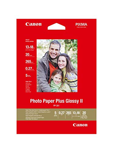 Canon Photo Paper Plus II PP-201 - Glossy photo paper - 130 x 180 mm - 260 g/m2 - 20 sheet(s)