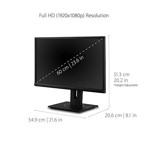 ViewSonic VG2440 - LED monitor - 24" (23.6" viewable) - 1920 x 1080 Full HD (1080p) - MVA - 250 cd/m² - 1000:1 - 5 ms - HDMI, VGA, DisplayPort - speakers