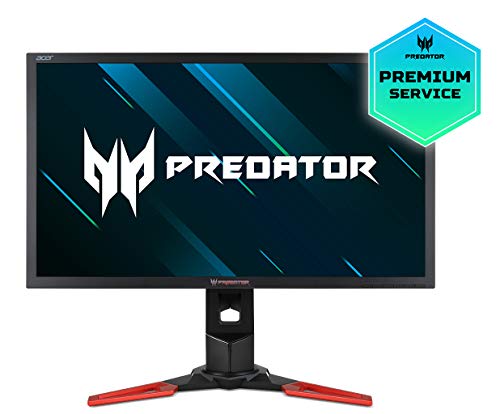 Predator XB281HKbmiprz XB1 Series, Gaming Monitor 71cm (28") Wide 16:9 4K2K 1ms 100M:1 300nits LED G-Sync v2 HDMI DP MM USB 3.0 Hub(1up 4down) Height adj. Pivot EURO/UK EMEA TCO6.0 Black Acer EcoDisplay, 2 Years Bring In Warranty, TN+Film, LED, 3840 x 2160, 60 Hz, 30-140 KHz/30-70 Hz, 1 ms, 300 cd/m2, 100M:1, Tilt -5░-35░, Swivel, 60░/60░, Height Adjust 150mm, Pivot, 90, Internal Power Supply, HDMI + DP + USB3.0 Hub(1up 4down), VESA 100x100, ES6.0 Speakers, Black w/Red FootStand