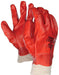 Glove Red Univrsl Sz Plyco Pvc Knitwrist