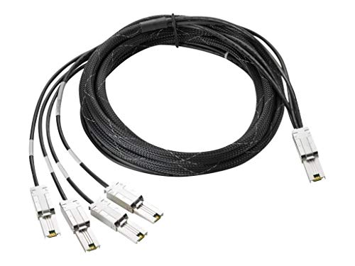 HP StorageWorks 4m External Mini-SAS to 4x1 Mini-SAS Cable