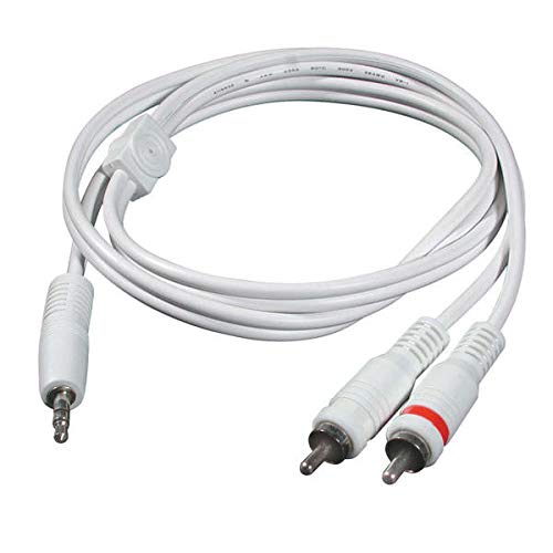 C2G - Audio cable - stereo mini jack male to RCA male - 2 m - shielded - white