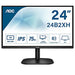 AOC 24B2XH/EU - LED monitor - 24" (23.8" viewable) - 1920 x 1080 Full HD (1080p) @ 75 Hz - IPS - 250 cd/m - 1000:1 - HDMI, VGA - black