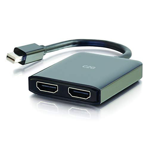 C2G Mini DisplayPort 1.2 to Dual HDMI MST Hub - Video/audio splitter - 2 x HDMI - desktop